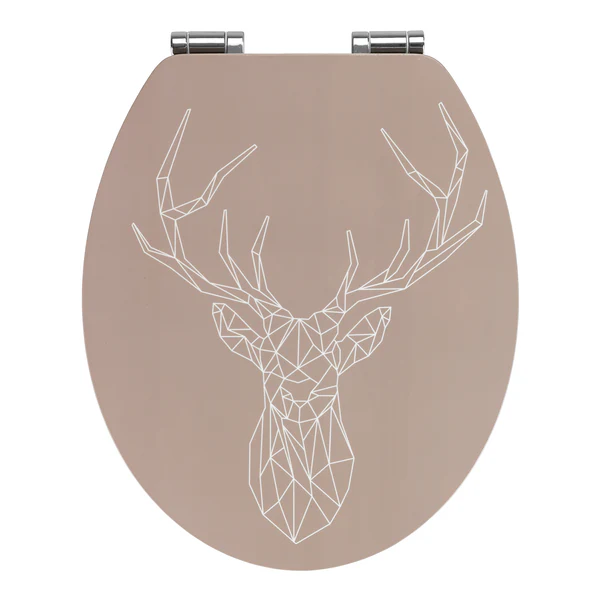 Premium WC-Sitz Stag - MDF (Mitteldichte Holzfaserplatte) - Braun
