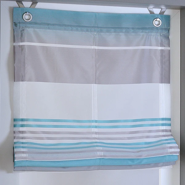 Raffrollo Jamaica - Polyester - Aqua - 80 x 130 cm - Image 2