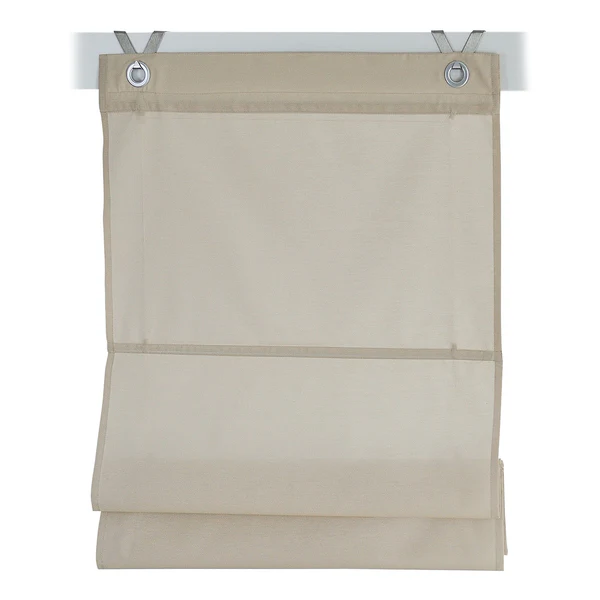 Raffrollo Kessy II - Baumwolle / Polyester - Beige - 60 x 140 cm