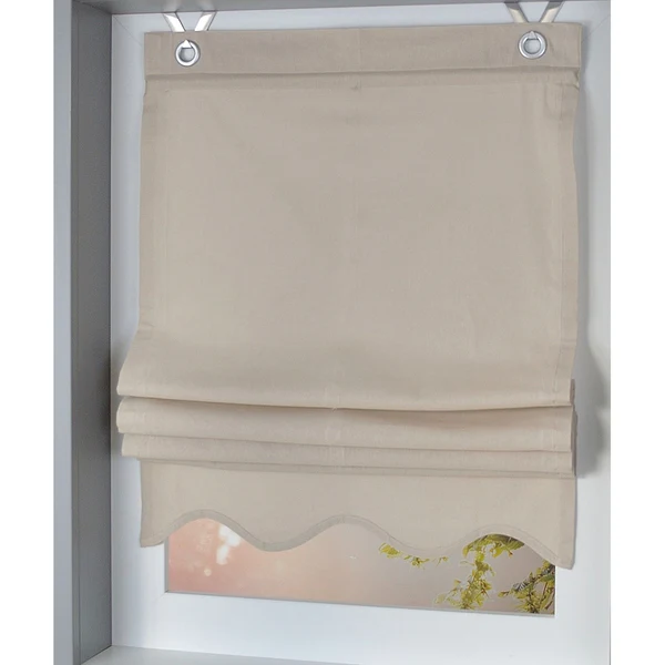Raffrollo Olivia - Webstoff - Beige - 120 x 140 cm - Image 2