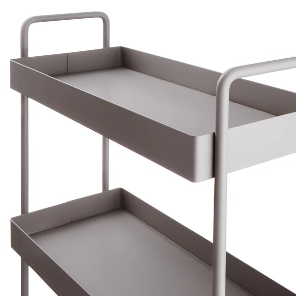 Regal SIDELINE mit 3 Böden - Metall - Taupe - Image 6