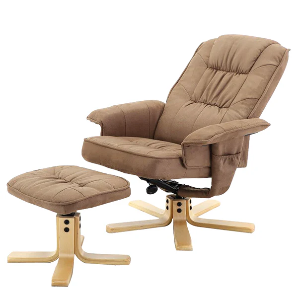 Relaxsessel Canillo mit Hocker - Antiklederlook - Nougat - Image 3