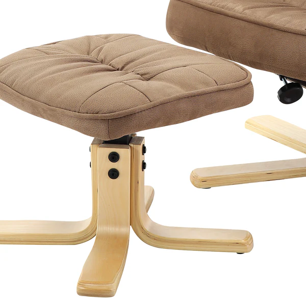 Relaxsessel Canillo mit Hocker - Antiklederlook - Nougat - Image 7
