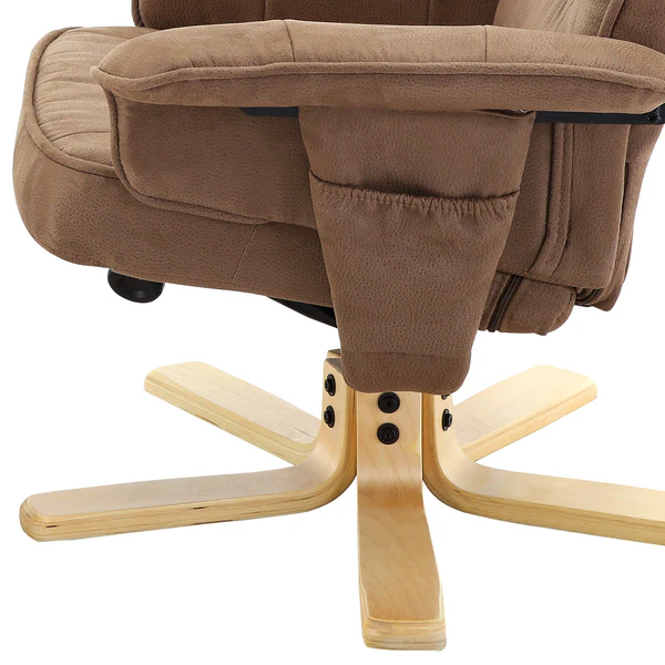 Relaxsessel Canillo mit Hocker - Antiklederlook - Nougat - Image 9