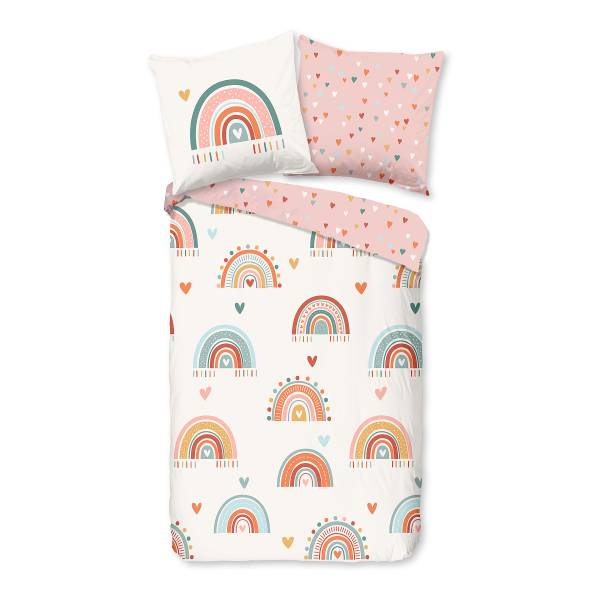 Renforcé-Bettwäsche 33032 - 100 x 135 cm + Kissen 60 x 40 cm