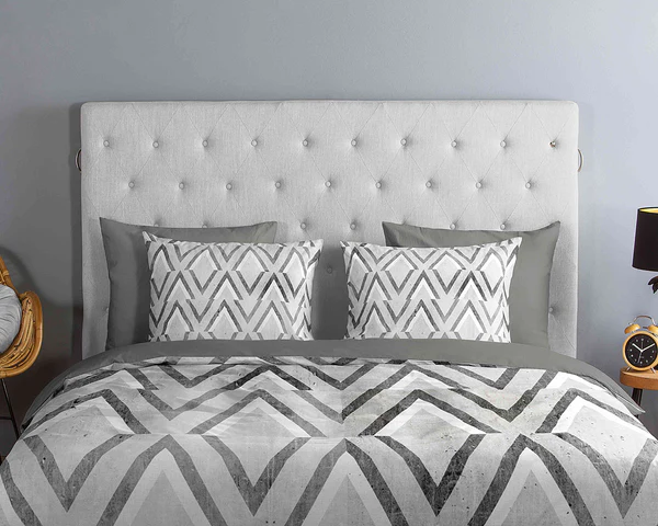 Renforce Bettwäsche Alice - Baumwolle - Grau - 140 x 200/220 cm + Kissen 70 x 60 cm - Image 2