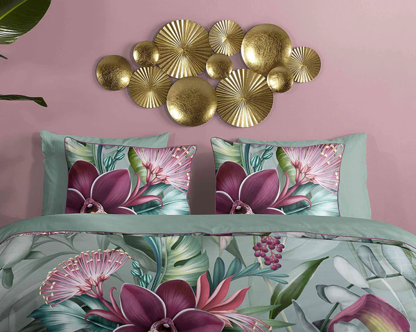 Renforce Bettwäsche Allison - Bio-Baumwolle/Satin - Grün / Grau - 140 x 200/220 cm + Kissen 70 x 60 cm - Image 3