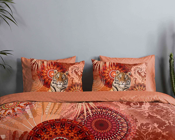 Renforce Bettwäsche Anakin - Baumwolle/Satin - Terrakotta - 200 x 200 cm + 2 Kissen 70 x 60 cm - Image 3