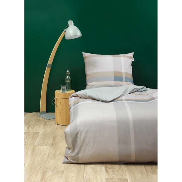 Renforce Bettwäsche Checks - Baumwollstoff - Polar - 135 x 200 cm + Kissen 80 x 80 cm - Image 2