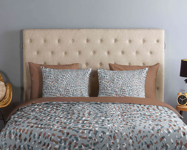 Renforce Bettwäsche Gerben - Baumwolle - Grau / Beige - 140 x 200/220 cm + Kissen 70 x 60 cm - Image 3