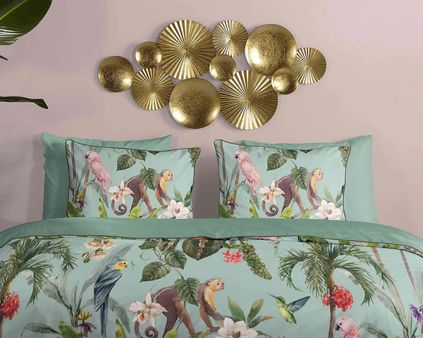 Renforce Bettwäsche Ignadi - Bio-Baumwolle/Satin - Grün - 240 x 200/220 cm + 2 Kissen 70 x 40 cm - Image 3