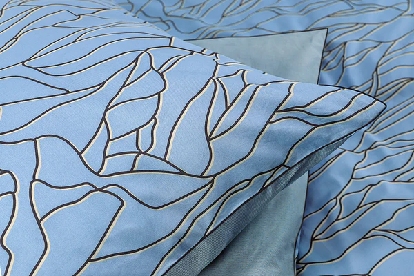 Renforcé Bettwäsche Nele - Renforcé - Hellblau - 135 x 200 cm + Kissen 80 x 80 cm - Image 3