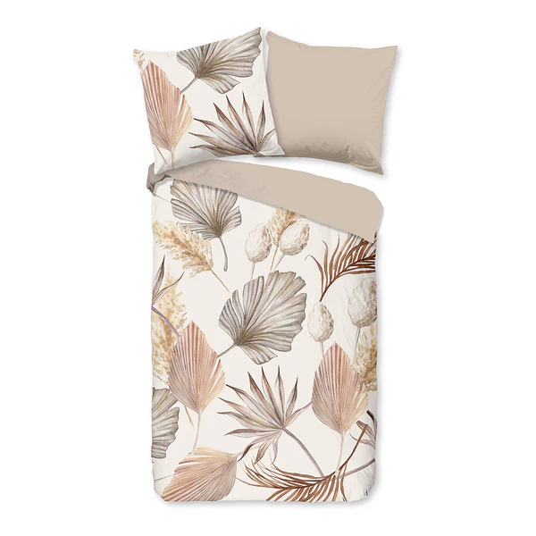 Renforcé Bettwäsche Vince - Renforcé - Sand - 200 x 200 cm + 2 Kissen 80 x 80 cm
