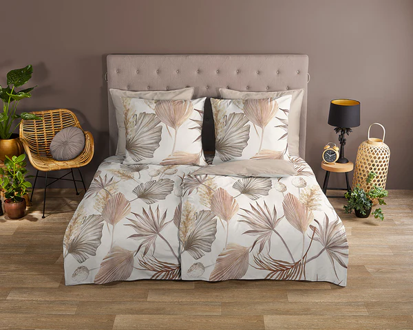 Renforcé Bettwäsche Vince - Renforcé - Sand - 200 x 200 cm + 2 Kissen 80 x 80 cm - Image 2
