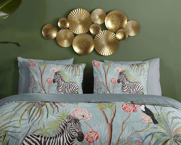 Renforce Bettwäsche Yasmin - Bio-Baumwolle/Satin - Aqua - 140 x 200/220 cm + Kissen 70 x 60 cm - Image 3