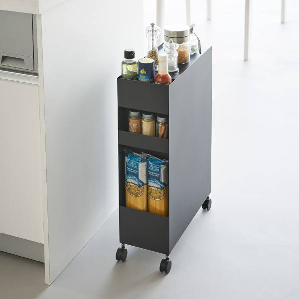Rollbarer Unterschrank Tower - Matt Schwarz - Image 4