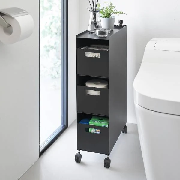 Rollbarer Unterschrank Tower - Matt Schwarz - Image 5