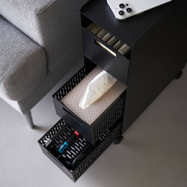 Rollbarer Unterschrank Tower - Matt Schwarz - Image 8