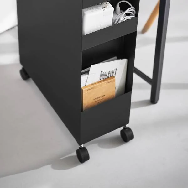 Rollbarer Unterschrank Tower - Matt Schwarz - Image 9
