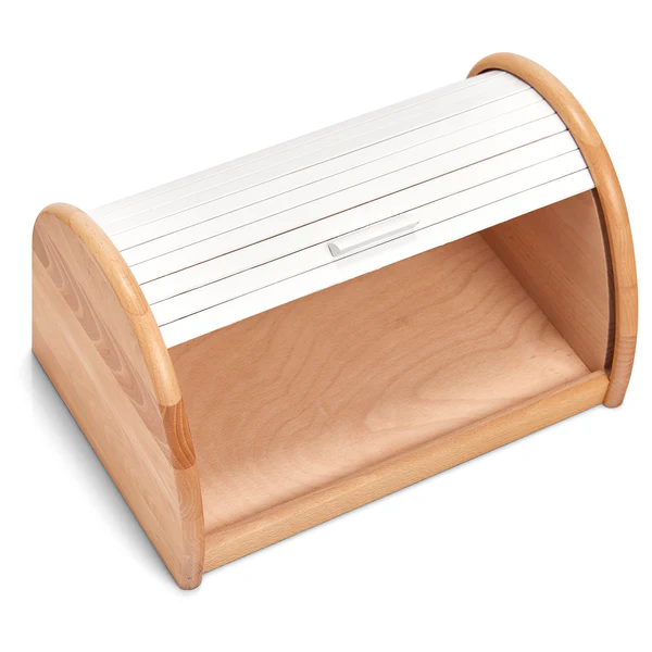 Rollbrotkasten Chamber - Buche - weiß - 39 x 25 x 21 - Image 2
