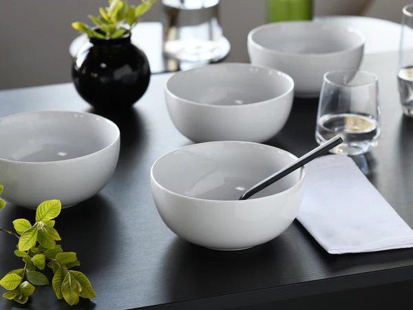 Schalen Allround Buddha Bowl 4er-Set - Weiß - Porzellan - 19 x 20 x 20 cm - Image 3