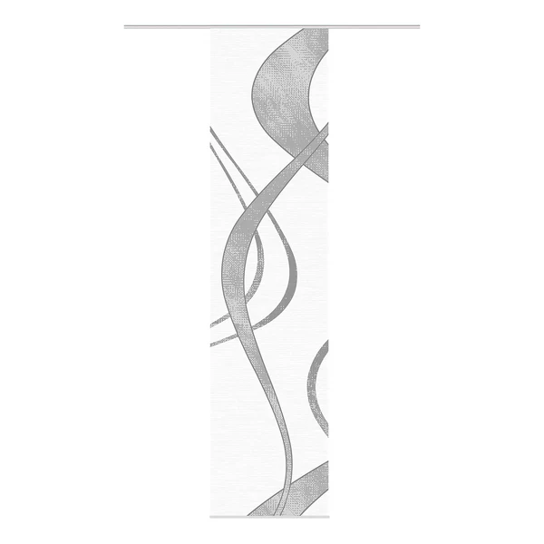 Schiebevorhang Tibano links - Polyester - Grau