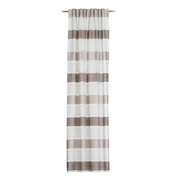 Schlaufenschal De Niro - Polyester - Beige / Weiß