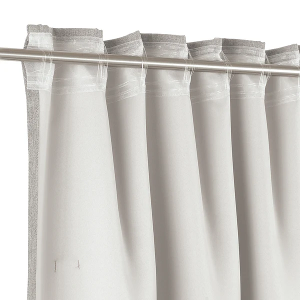 Schlaufenschal Harp Dimout - Polyester - 130 x 250 cm - Lichtgrau - Image 3