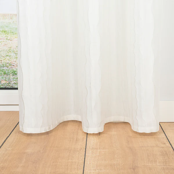 Schlaufenschal Stream - Polyester - Weiß - 135 x 245 cm - Image 6