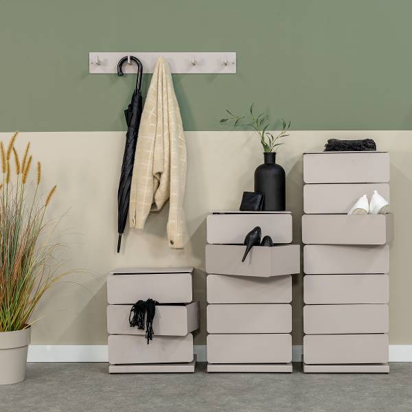 Schuhkommode Jou - Metall - Kaschmir - Höhe: 55 cm - Image 3