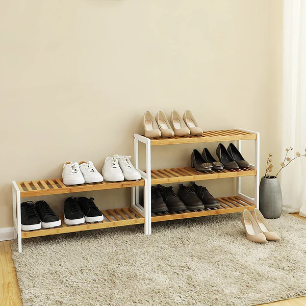 Schuhregal Mountville I - Bambus massiv - Höhe: 55 cm - Image 5