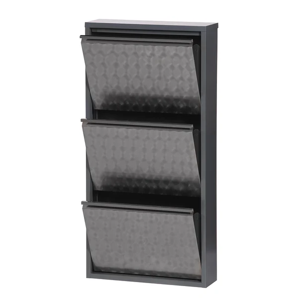 Schuhschrank Cabinet - Silber Geflext - 102,5 cm - Image 3