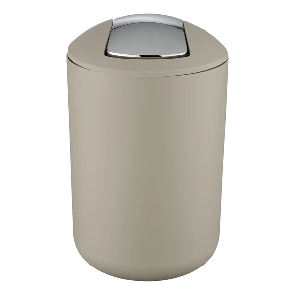 Schwingdeckeleimer Brasil - Thermoplastischer Kunststoff (TPE) - Fassungsvermögen: 6,5 L - Taupe - Image 5