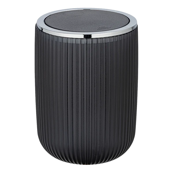 Schwingedeckeleimer Agropoli - Polyester PVC - Grau - Fassungsvermögen: 2 L - Image 2
