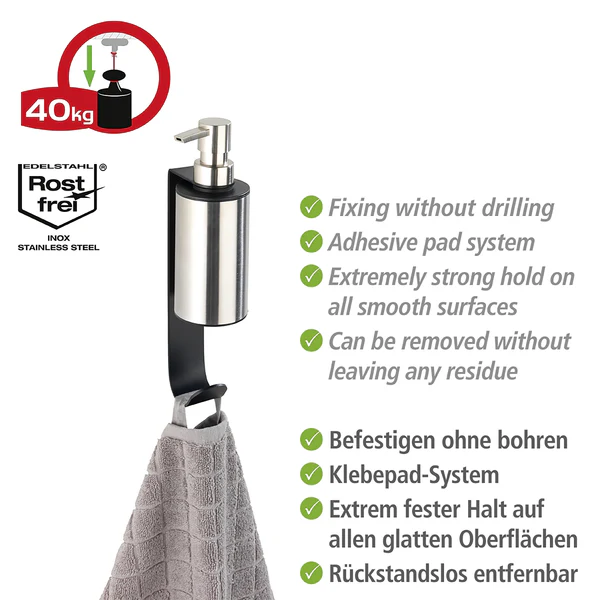 Seifenspender Telde - Edelstahl - Schwarz - Image 5