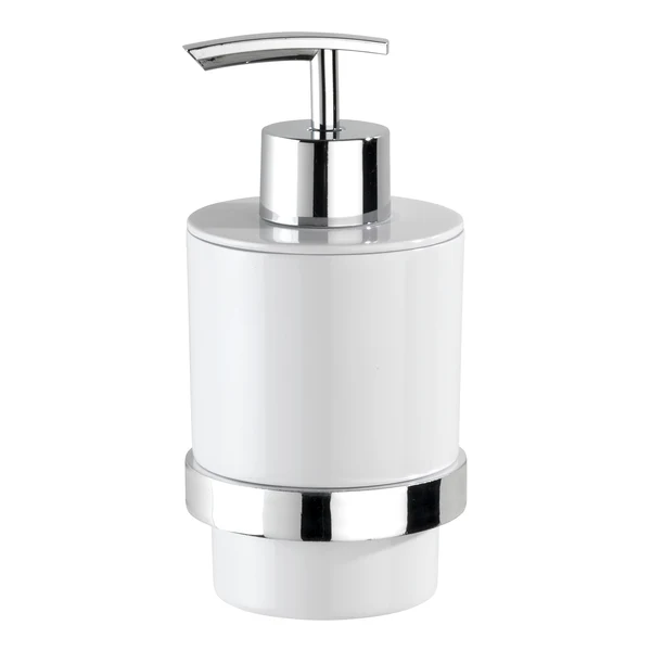 Seifenspender Turbo-Loc Quadro - Edelstahl rostfrei - Chrom / Weiß - Image 3