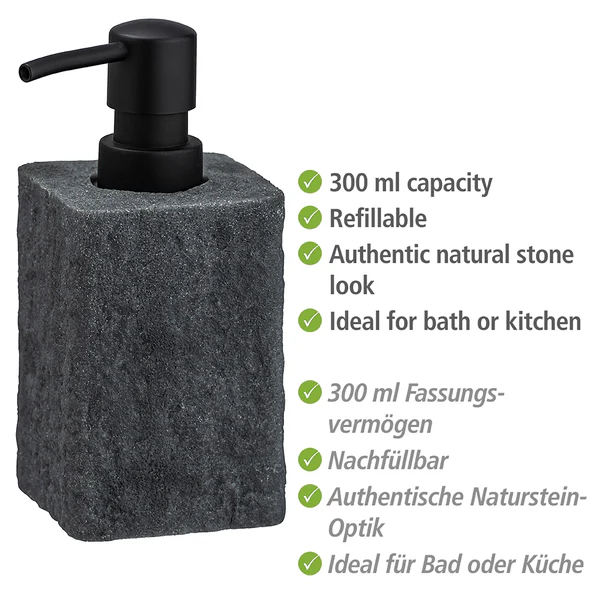 Seifenspender Villata - Polyresin - Grau - Image 3