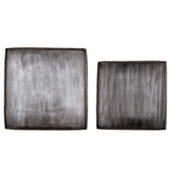 Servierplatte Cody 2er-Set - Eisen - Silber - Image 2