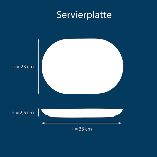 Servierplatte Uno - Steinzeug - Weiß - Image 2