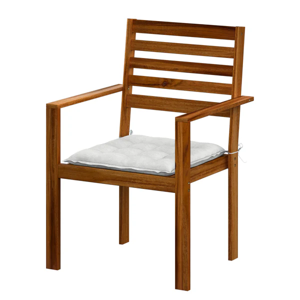 Sitzkissen Garden Basic (4er-Set) - Webstoff - Weiß - Image 7