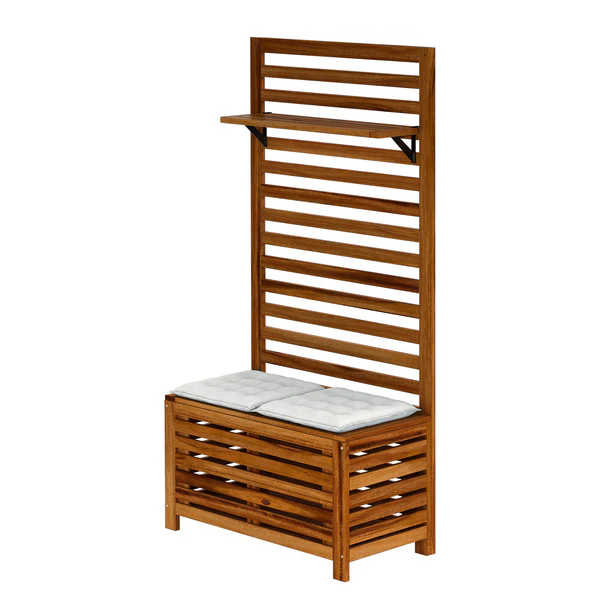 Sitzkissen Garden Basic (4er-Set) - Webstoff - Weiß - Image 9