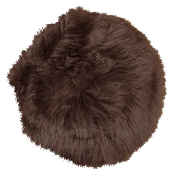 Sitzkissen Lambskin - Lammfell - Braun