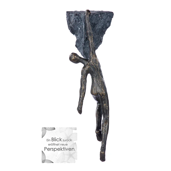 Skulptur Rückblick - Kunstharz - Braun - Image 3