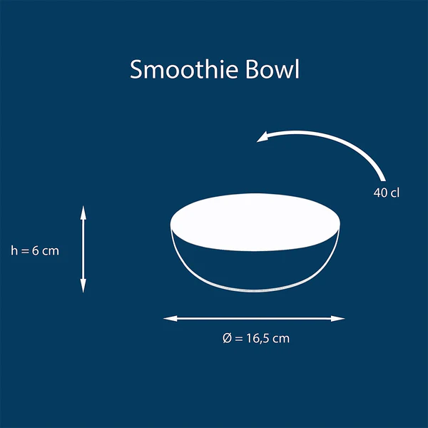 Smoothie Bowl Cascade 4er-Set - Steinzeug - Mehrfarbig - Image 7