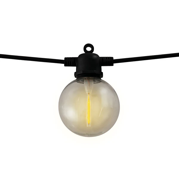 Solar-Lichterkette Cadena - Kunststoff - Schwarz - 10-flammig - Warmweiß - Image 4