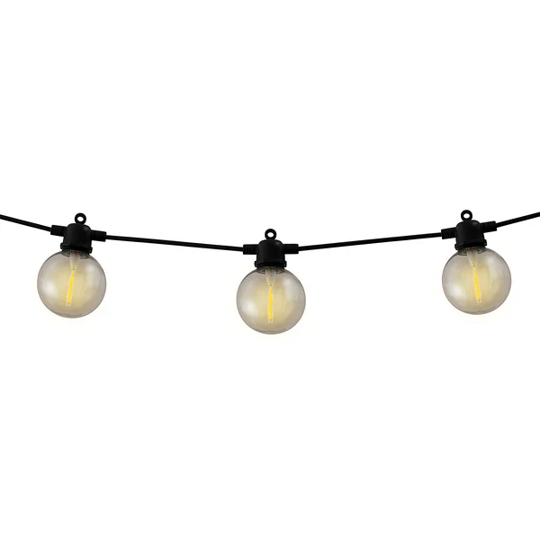 Solar-Lichterkette Cadena - Kunststoff - Schwarz - 10-flammig - Warmweiß - Image 5