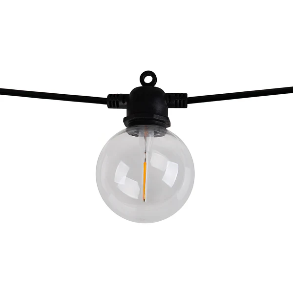 Solar-Lichterkette Cadena - Kunststoff - Schwarz - 10-flammig - Warmweiß - Image 6