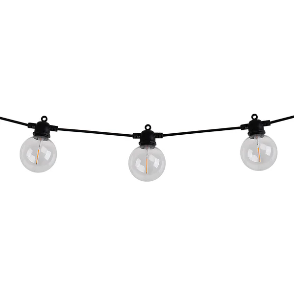 Solar-Lichterkette Cadena - Kunststoff - Schwarz - 10-flammig - Warmweiß - Image 9