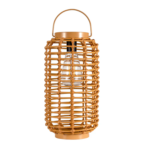 Solarlaterne Sunshine Darling - Kunststoff / Rattan/ Metall - Beige - Image 4