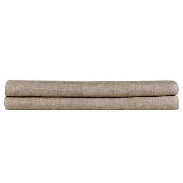 Spannbettlaken Lino - Baumwolle - Taupe - 180 x 200 cm - Image 3